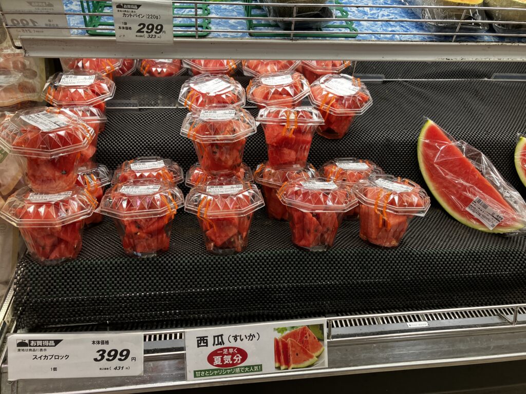 スーパーたまやの西瓜