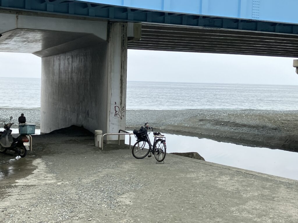 海が見えてきました。