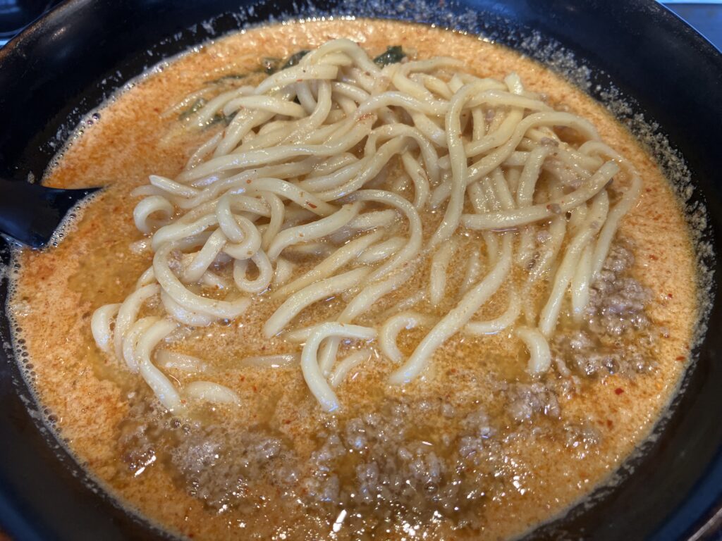 地獄の担々麺天竜本店入門編の麺