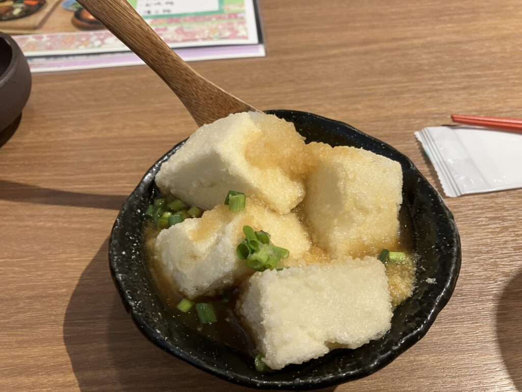 宮崎肉処霧峰の揚げ豆腐