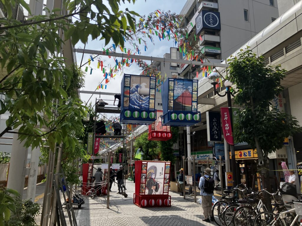湘南ひらつか七夕まつり明日本番準備が大変